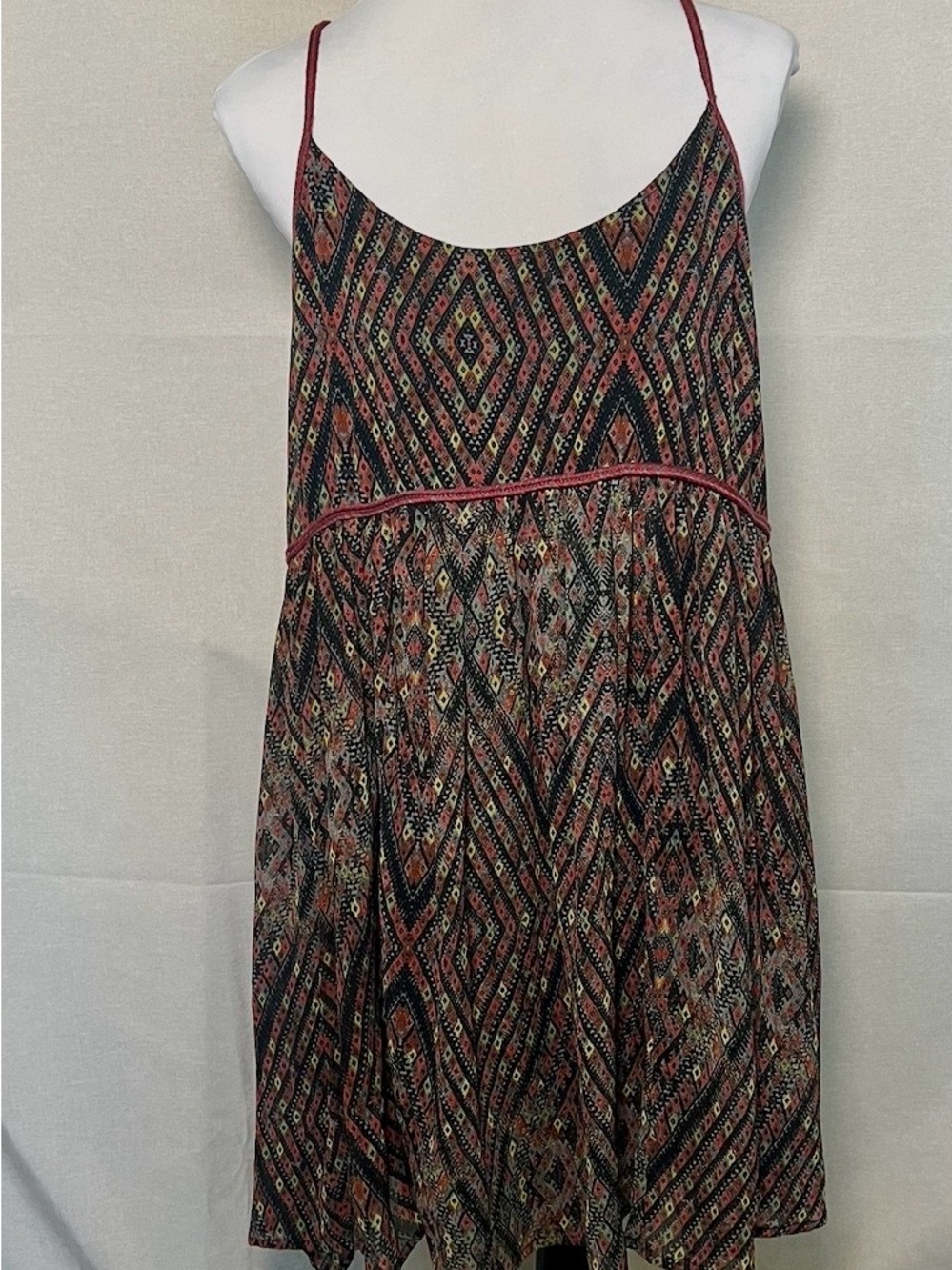 Free People Periscopes in the Sky Geometric Mini Dress L